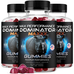 LIVORKA Dominator Maxxx gummies bottle for daily wellness support.