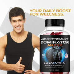 LIVORKA Dominator Maxxx ingredients visual showing nutrient blend.