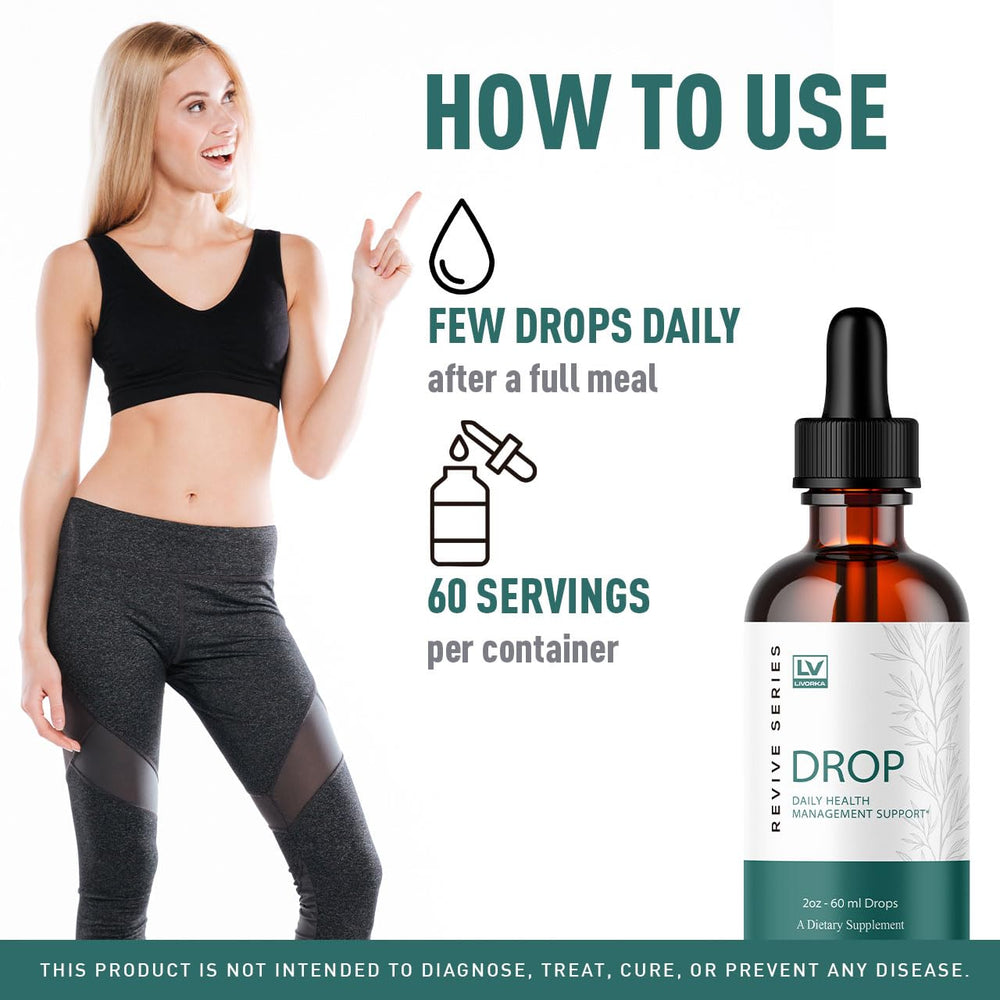LIVORKA Drop The Pounds liquid pour demonstrates easy measurement.
