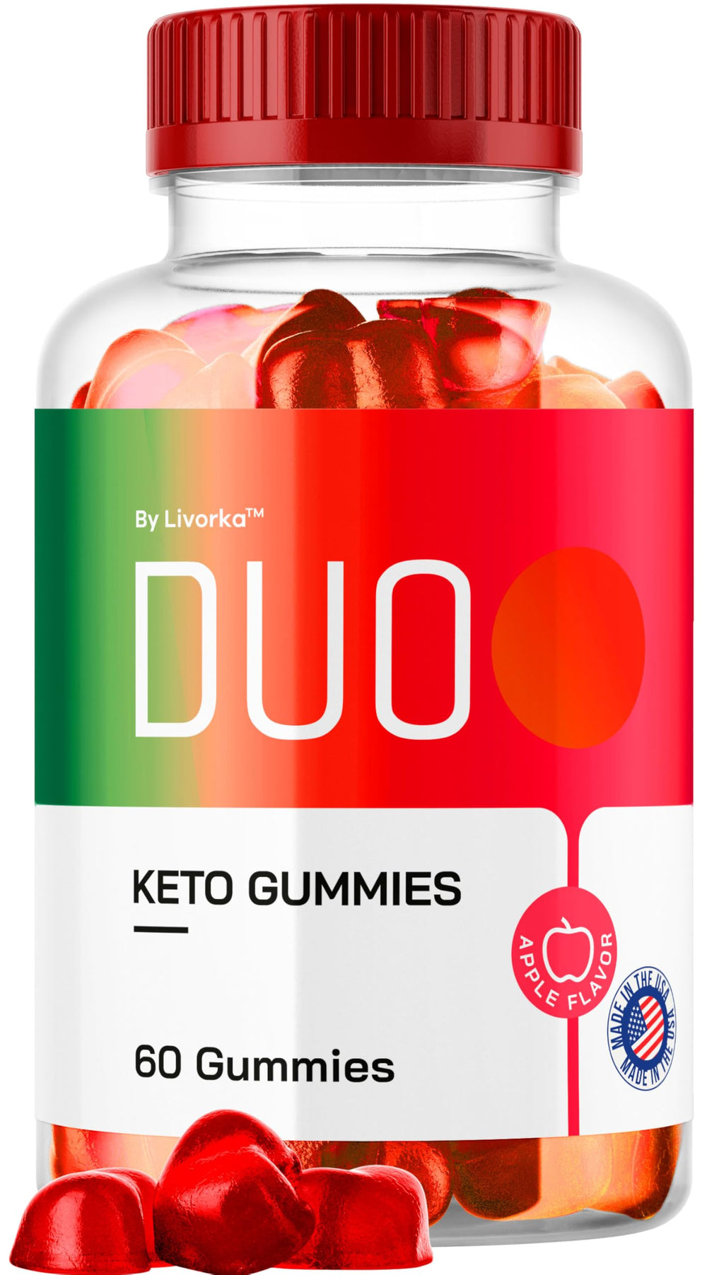LIVORKA Duo Keto ACV Gummies bottle on kitchen counter for daily convenience