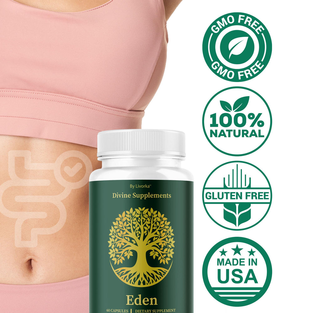LIVORKA Eden Capsules hands holding bottle for easy daily routine.