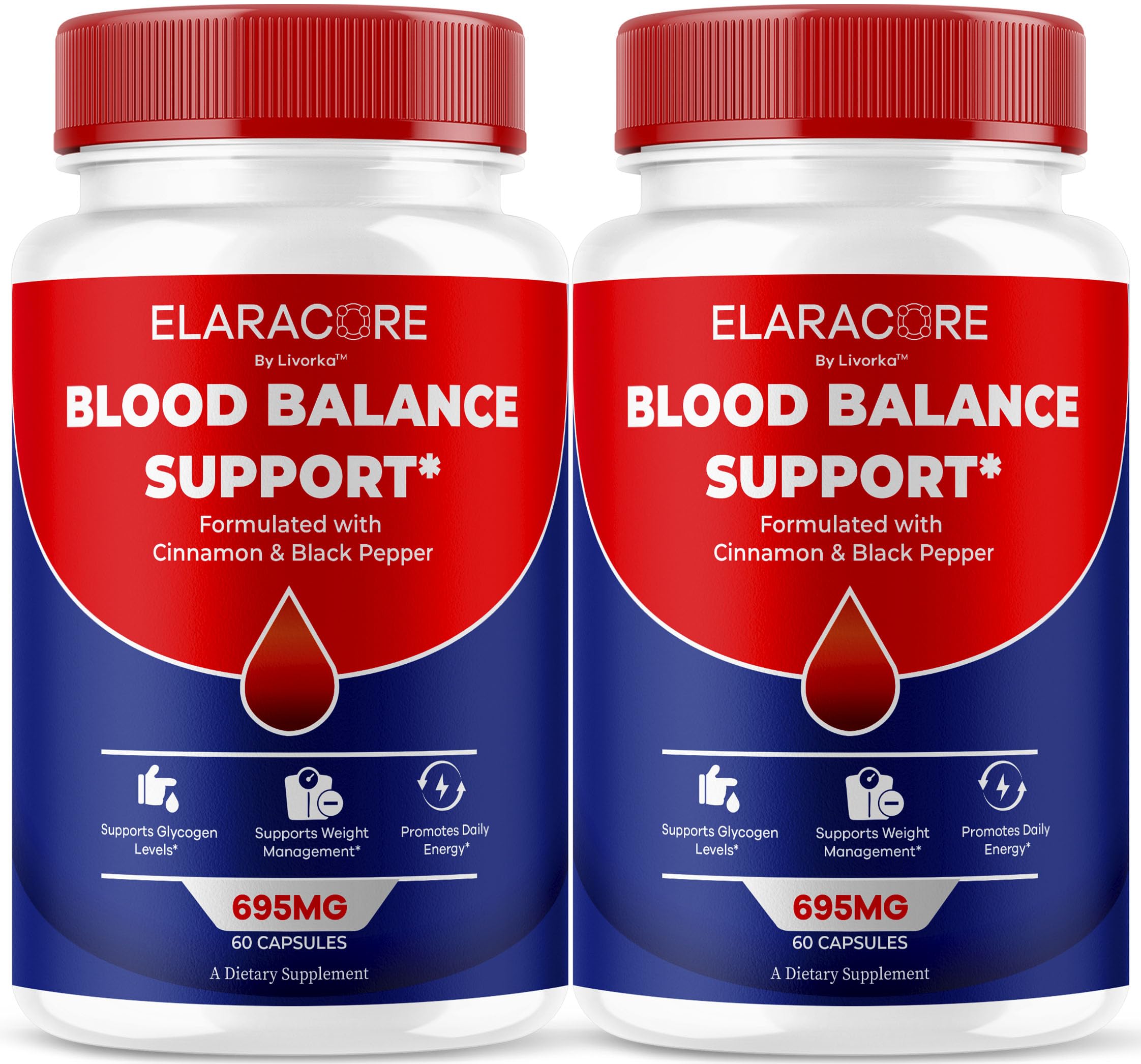 Livorka Elaracore Balance bottle front showing daily balance support for wellness