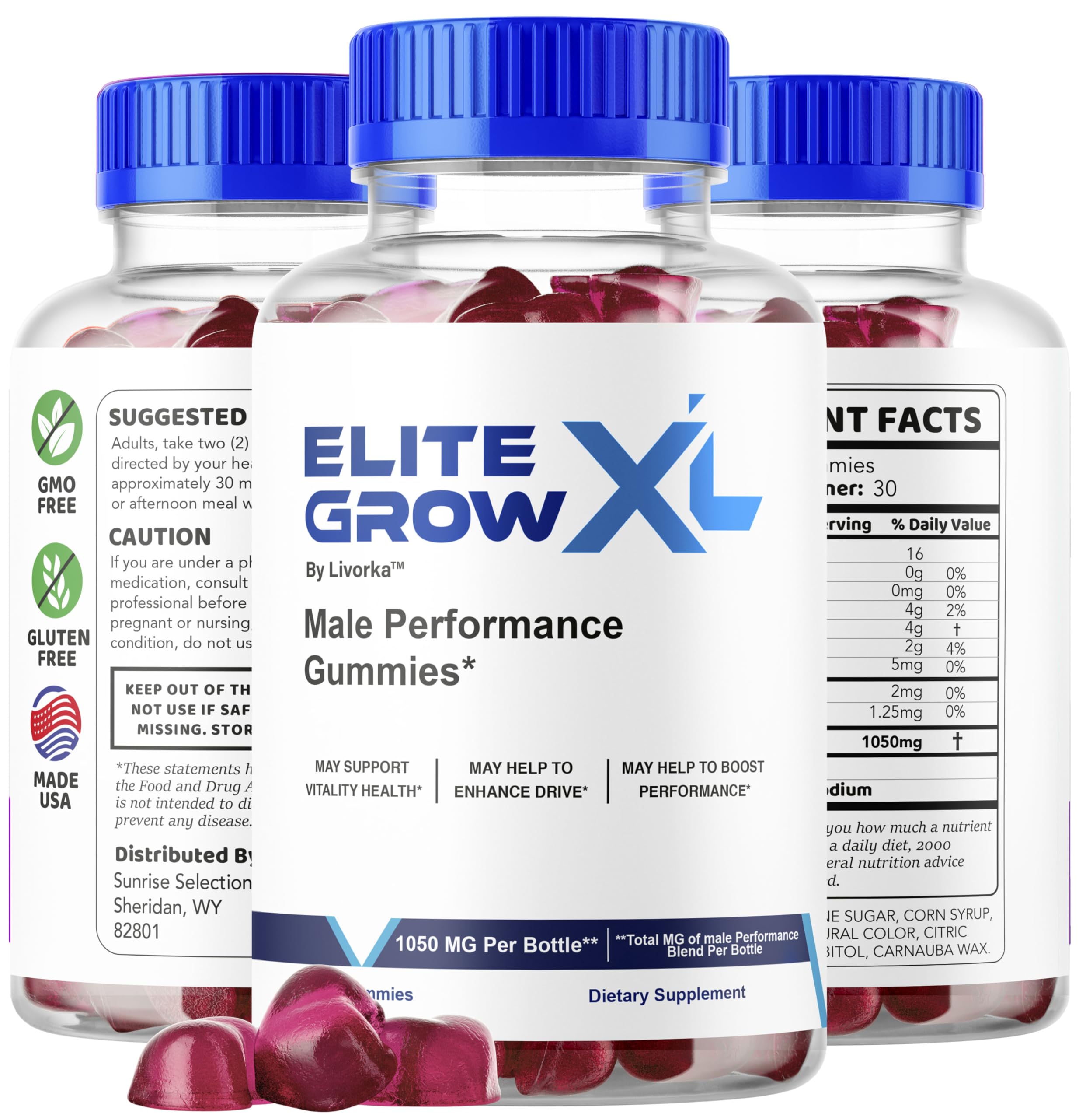 Gummies displayed on shelf with LIVORKA branding for easy purchase.