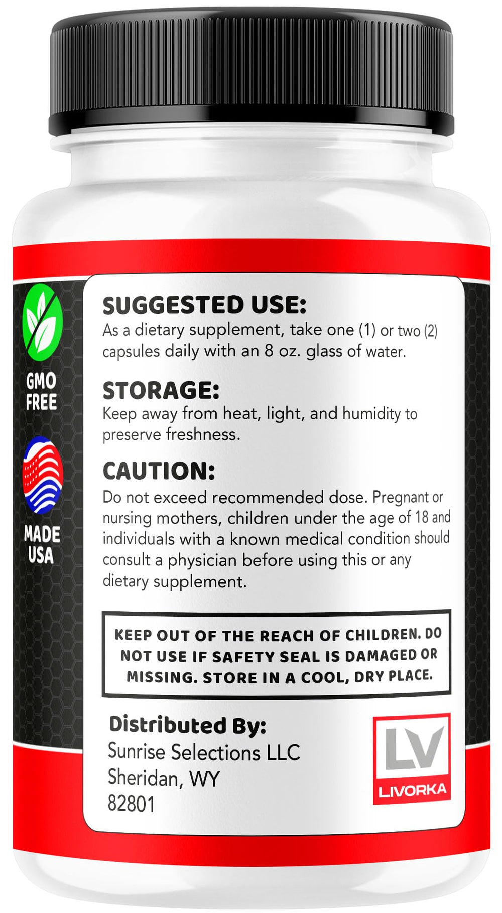 LIVORKA Ember Ghee bottle on shelf for easy daily access