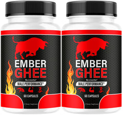 LIVORKA Ember Ghee Pills for Men bottle front highlights premium packaging for everyday wellness