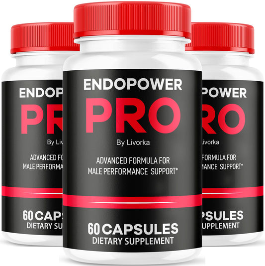 LIVORKA Endopower Pro bottle packshot highlighting daily vitality support
