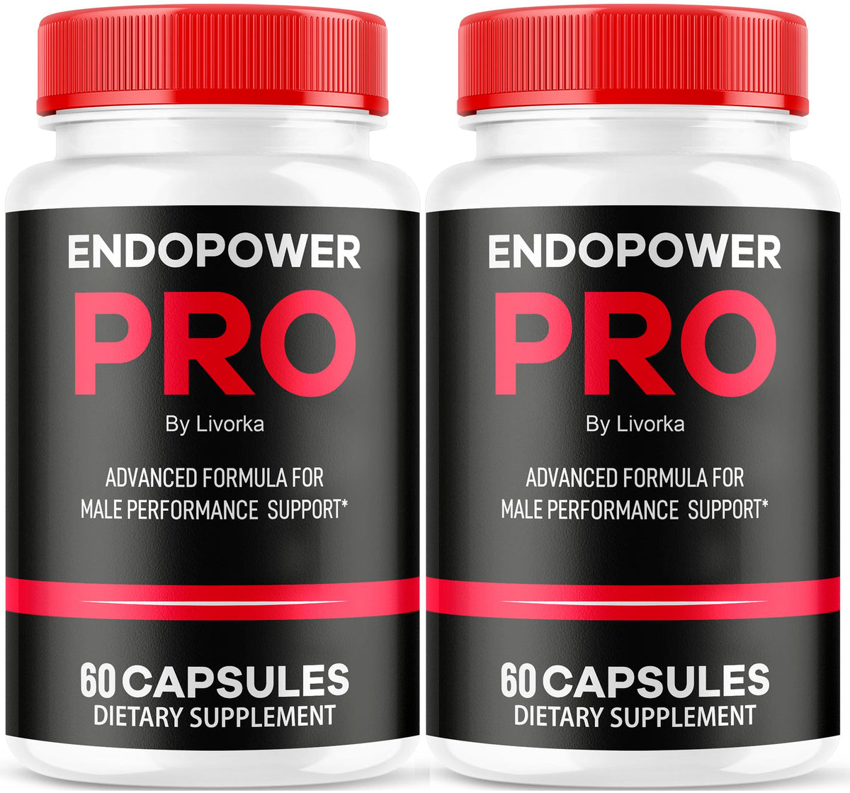 LIVORKA Endopower Pro pills front view for daily wellness routine.