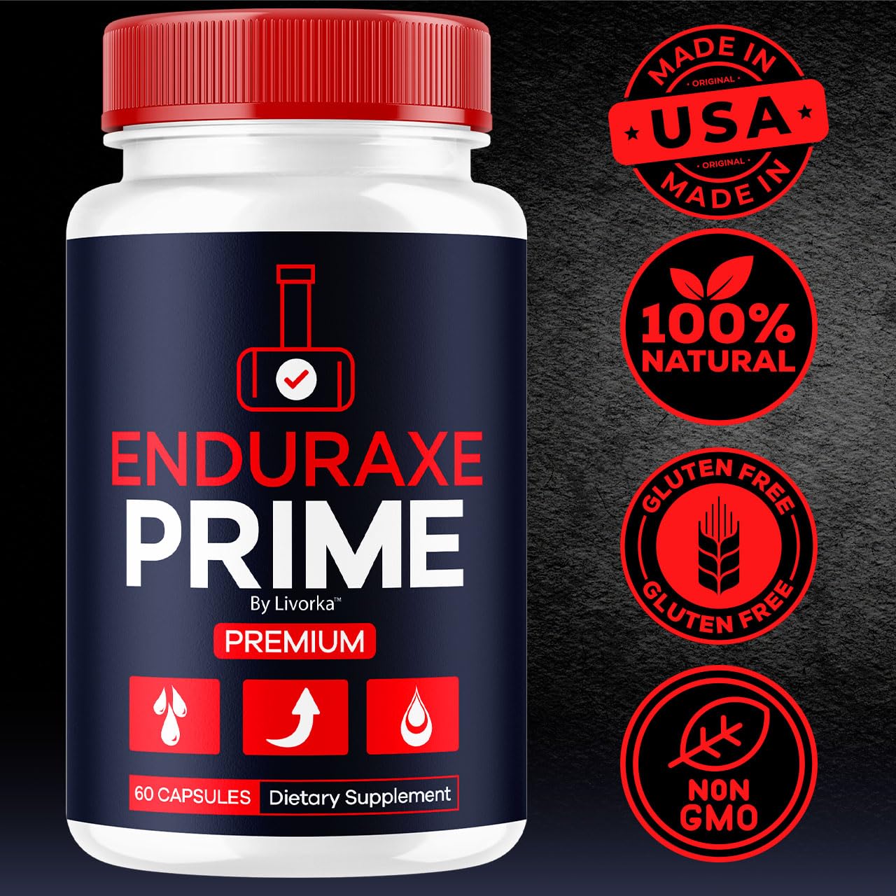 LIVORKA Enduraxe Prime box front with official branding.