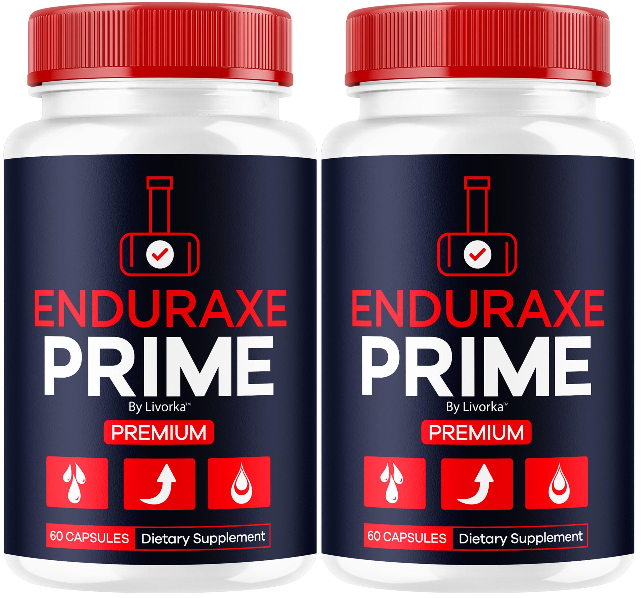 LIVORKA Enduraxe Prime pills bottle for daily wellness support.