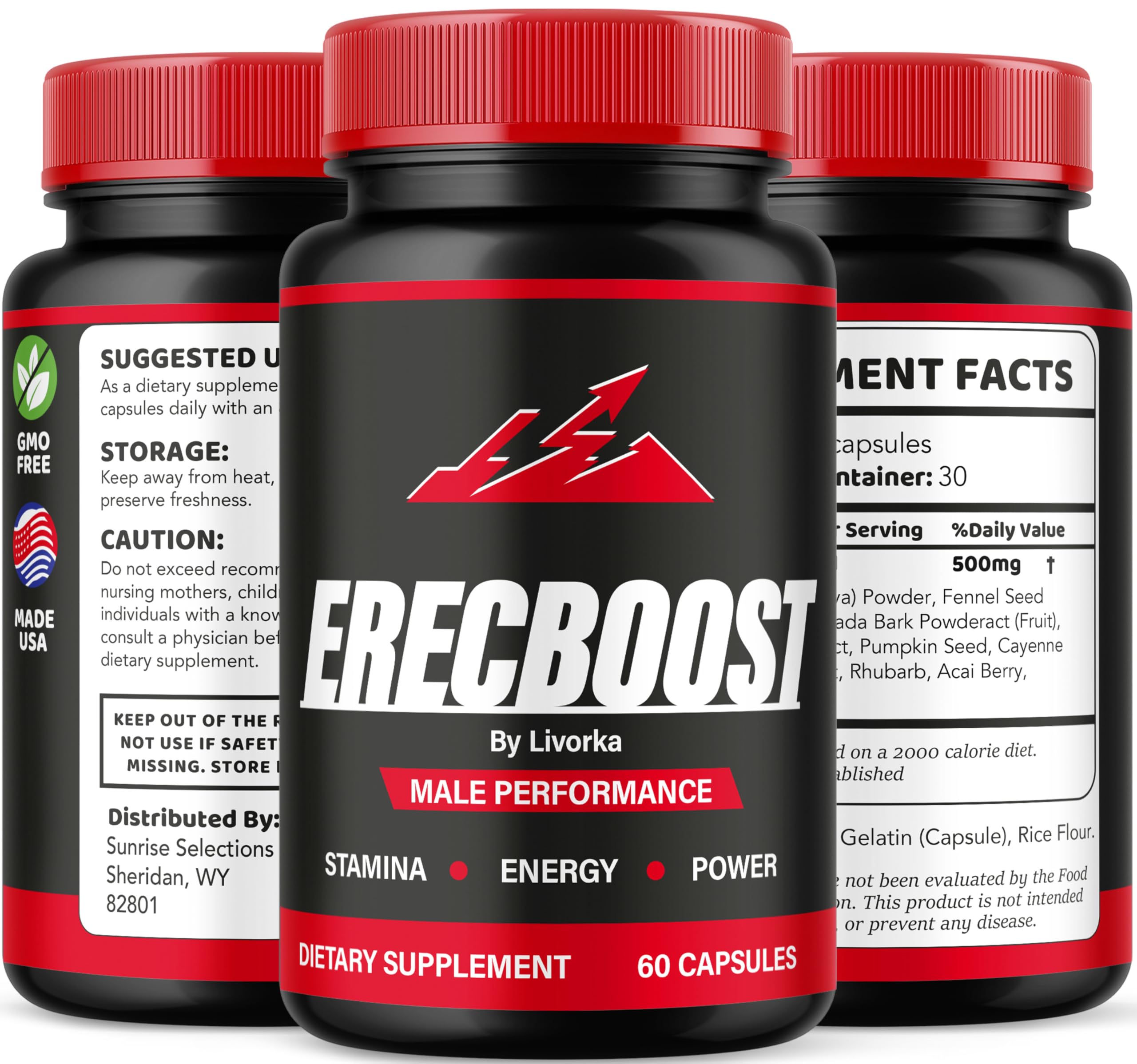 LIVORKA ErecBoost 5-pack box, convenient supply for ongoing wellness routine.