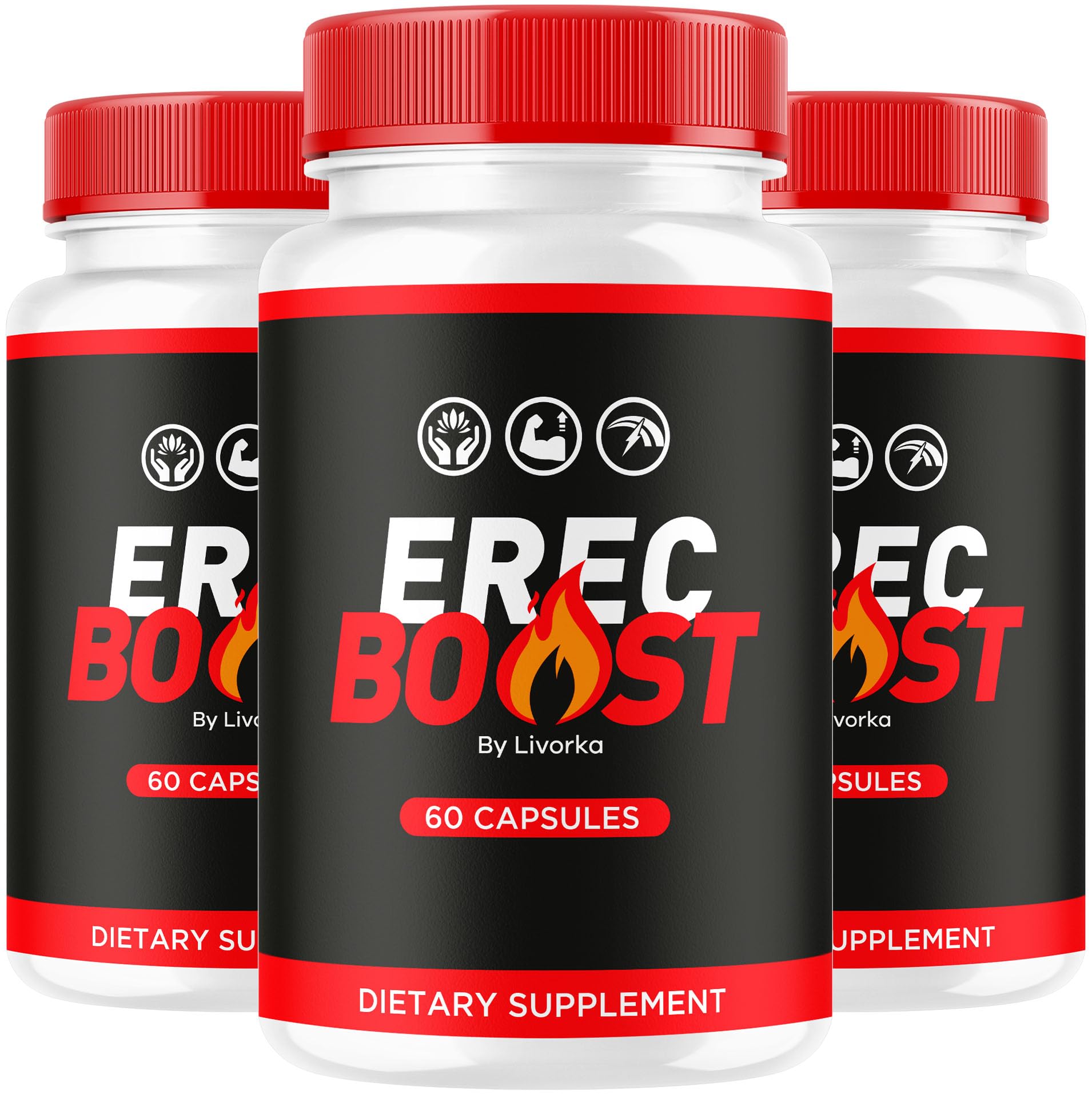 LIVORKA ErecBoost bottle close-up for daily vitality support