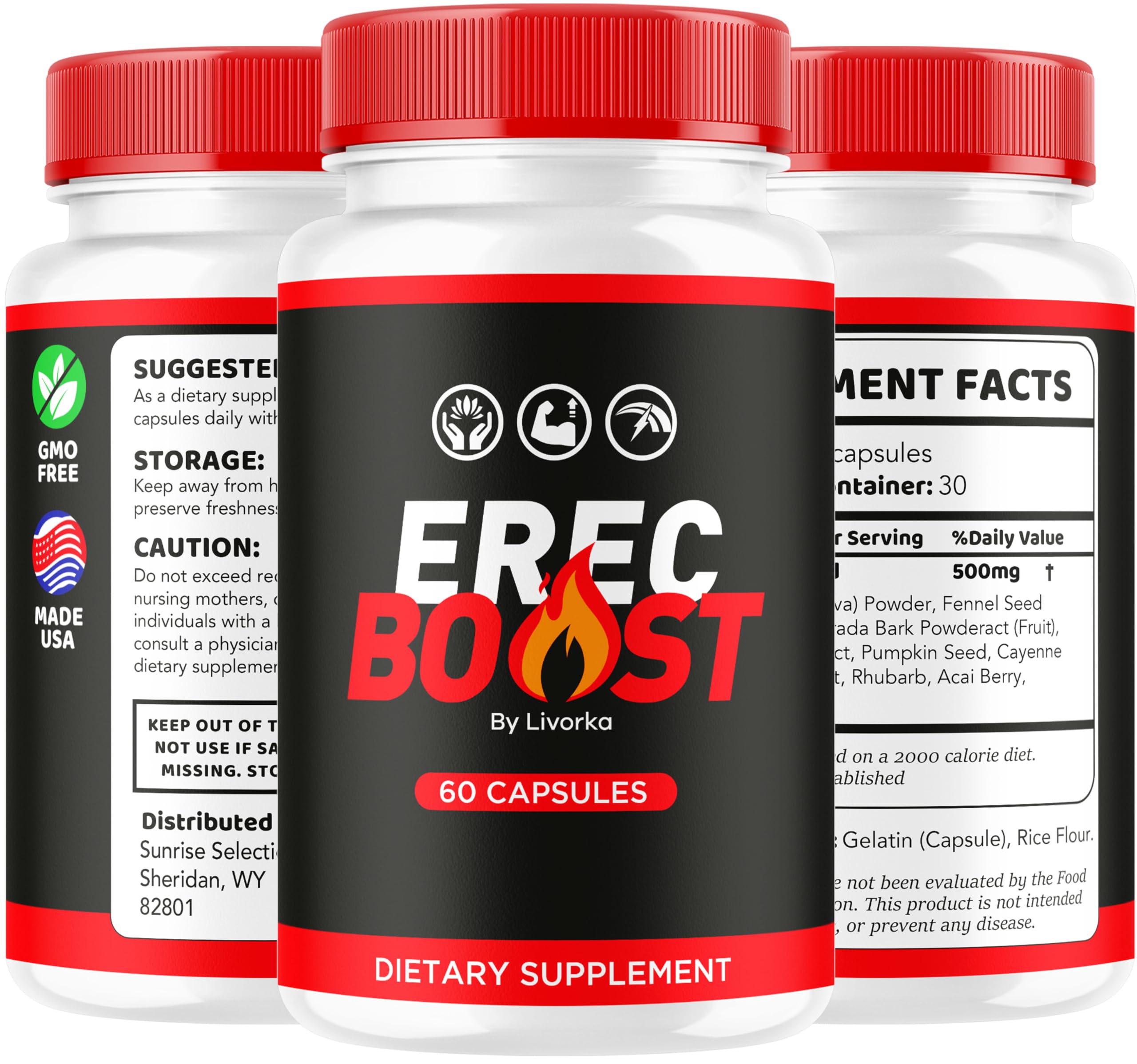 LIVORKA ErecBoost bottle featured in a morning routine for daily support