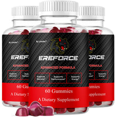 LIVORKA Ereforce gummies pack-front for convenient three-month supply.