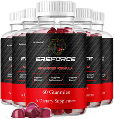 LIVORKA Ereforce Gummies five-pack front view for daily wellness.