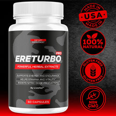 Man taking LIVORKA Ereturbo Pro as a daily supplement.