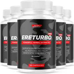 LIVORKA Ereturbo Pro pills bottle front for daily wellness support.