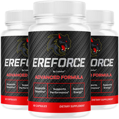 LIVORKA Ereforce bottle front with 180 all-natural capsules for daily wellness.