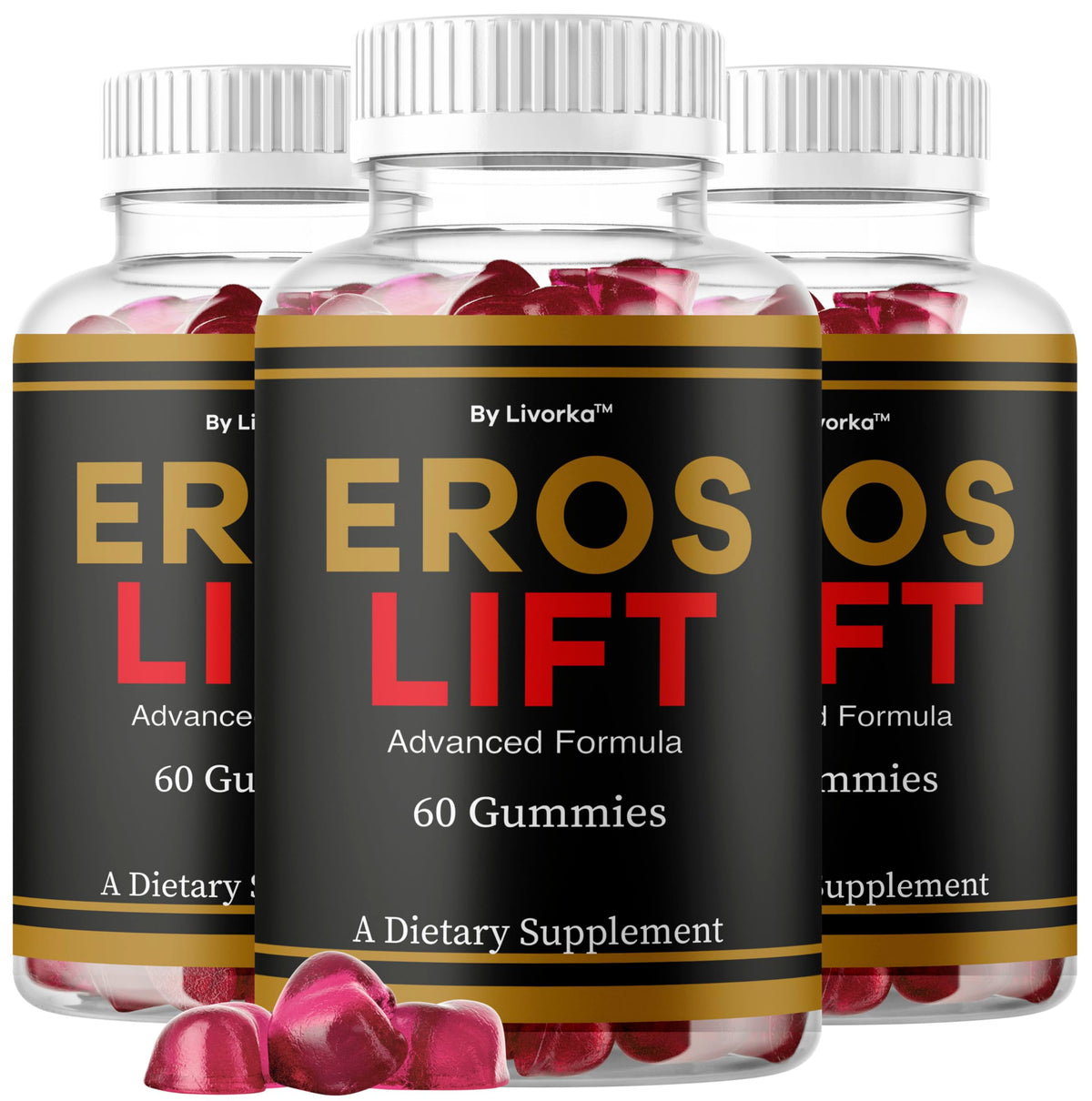 LIVORKA Eros Lift Gummies packshot for daily wellness support