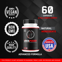LIVORKA Eros Power bottle label with advanced formula.