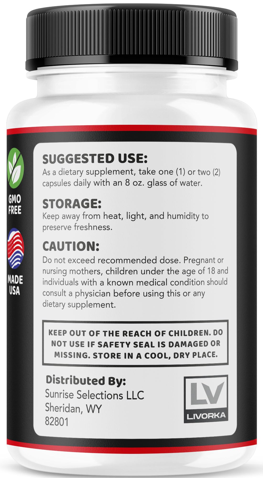 LIVORKA Eros Power packaging detail.
