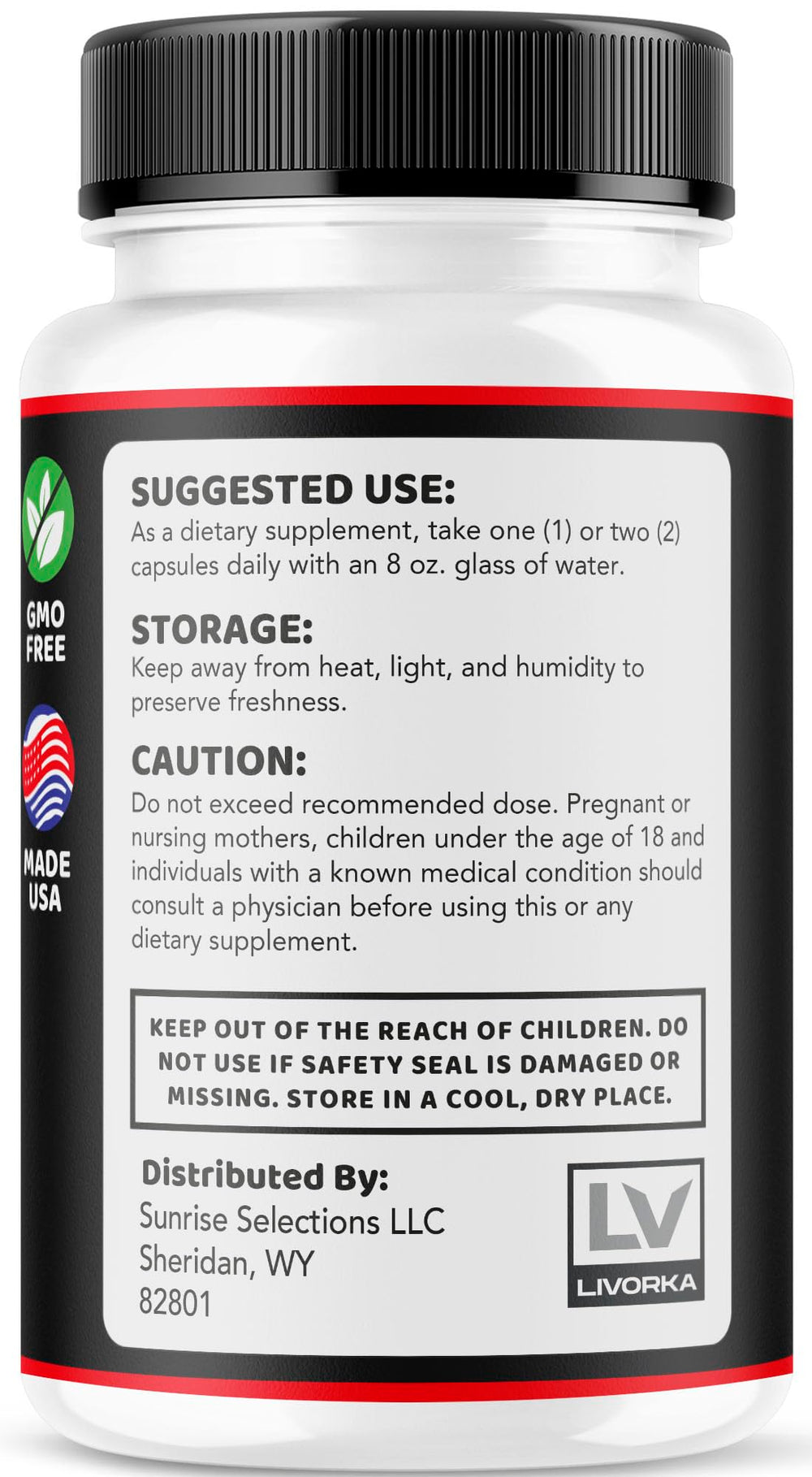 LIVORKA Eros Power packaging detail.
