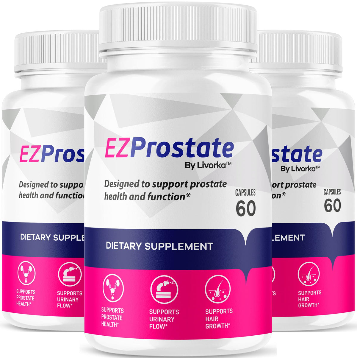 LIVORKA EZ Prostate supplement bottle for convenient daily use