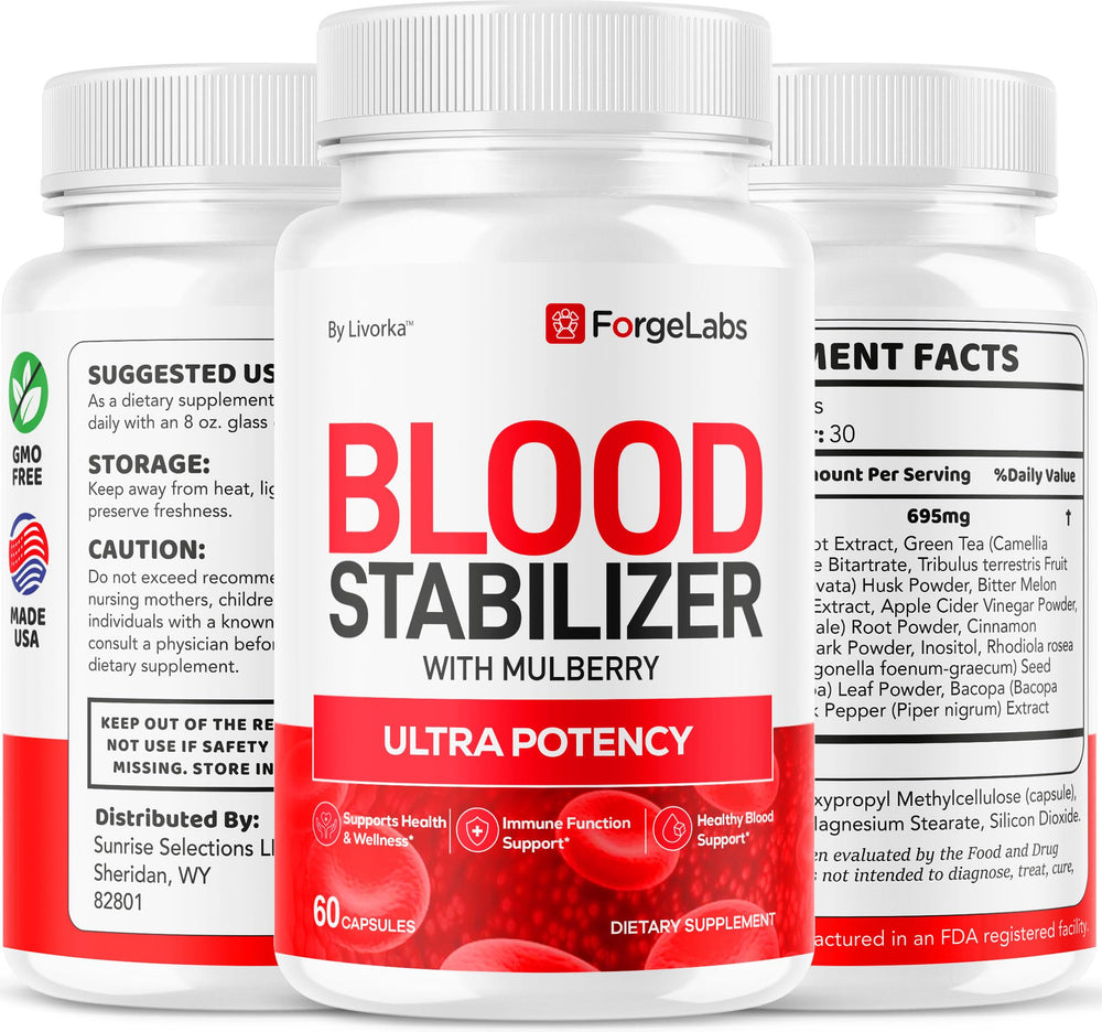 LIVORKA Forge Labs Blood Stabilizer health ritual idea for steady routine.