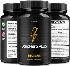 LIVORKA GaraHerb Plus capsules box scene illustrating five-month supply