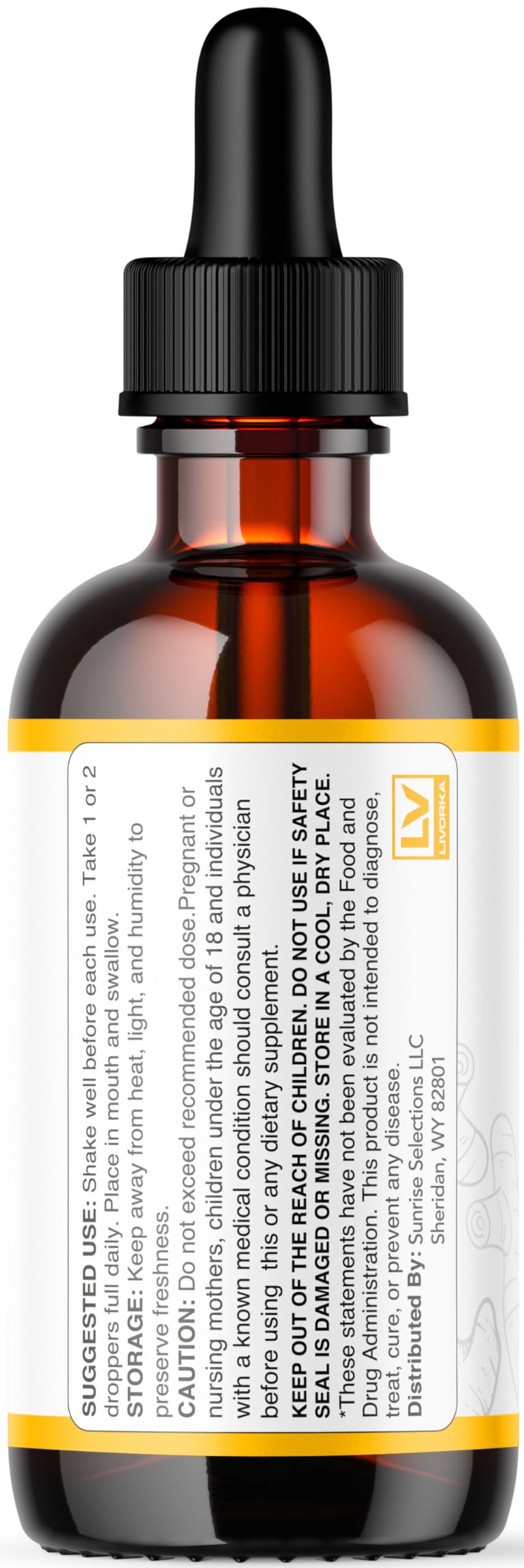 LIVORKA Ginger Slim Drops three-bottle-pack on kitchen counter.