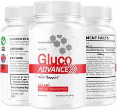 LIVORKA Gluco Advance USA-made GMP badge illustration.