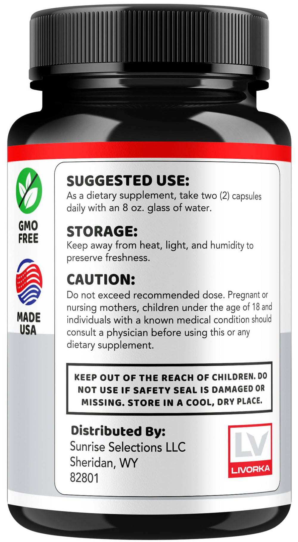 LIVORKA Gluco Extend capsules in hand for convenient daily use.