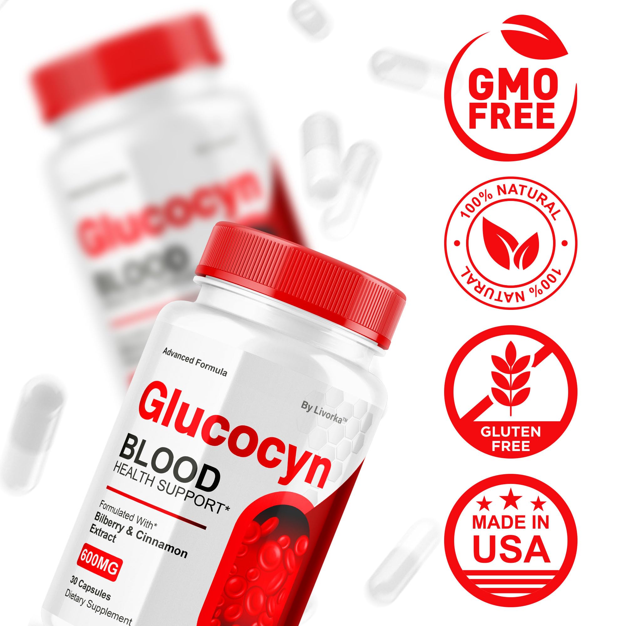 Livorka Glucocyn label details indicate all-natural ingredients.