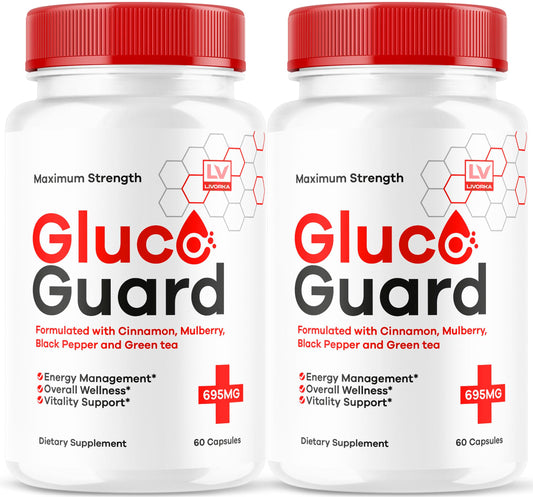 LIVORKA GlucoGuard bottle close-up for easy daily wellness support