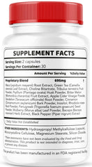 LIVORKA GlucoGuard supplement facts label for transparency.