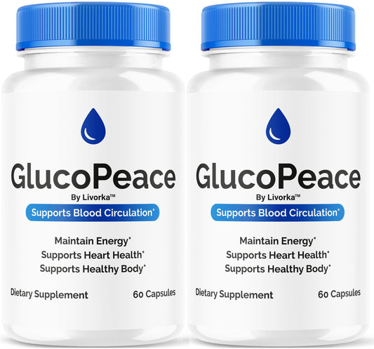 LIVORKA GlucoPeace capsules bottle for daily wellness routine.