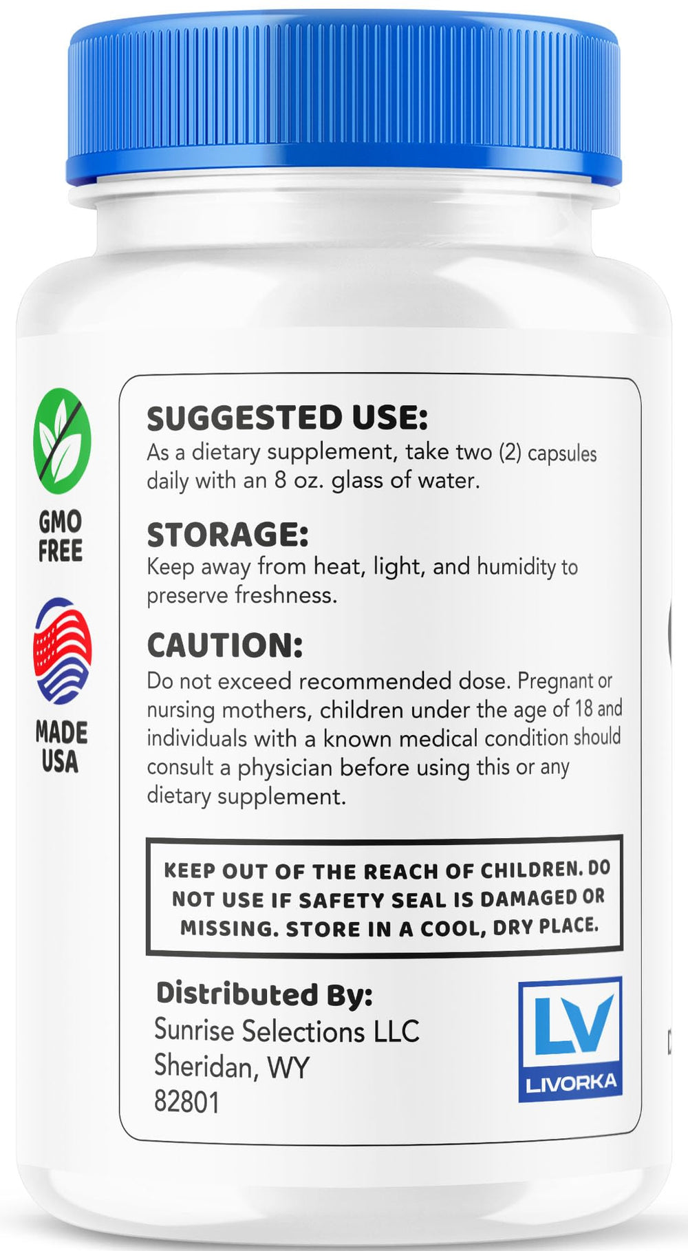 LIVORKA GlucoPeace capsules in hand for portability.