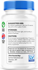 LIVORKA GlucoPeace capsules beside water for simple nourishment.