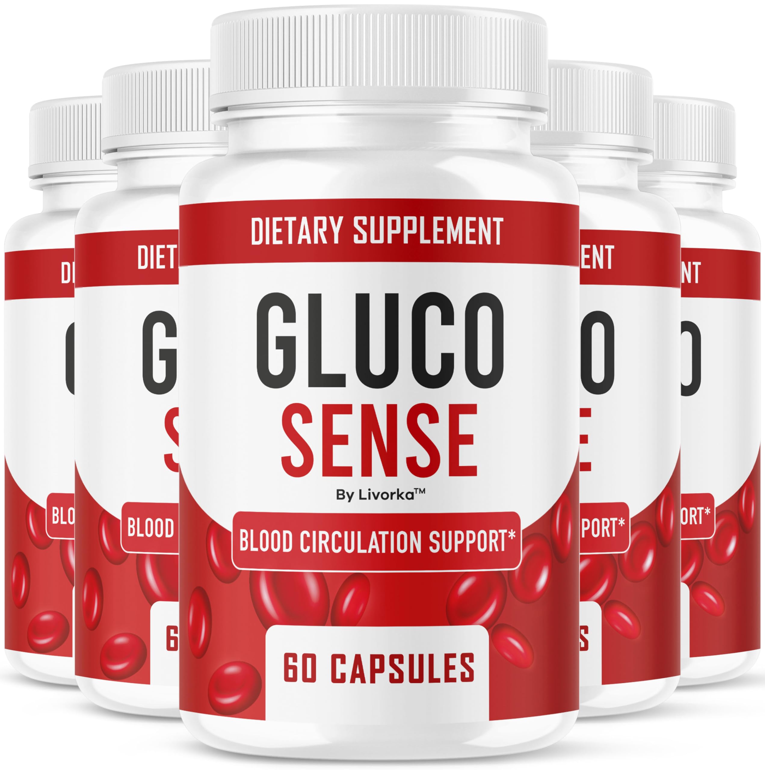 LIVORKA GlucoSense bottle front view for daily wellness support
