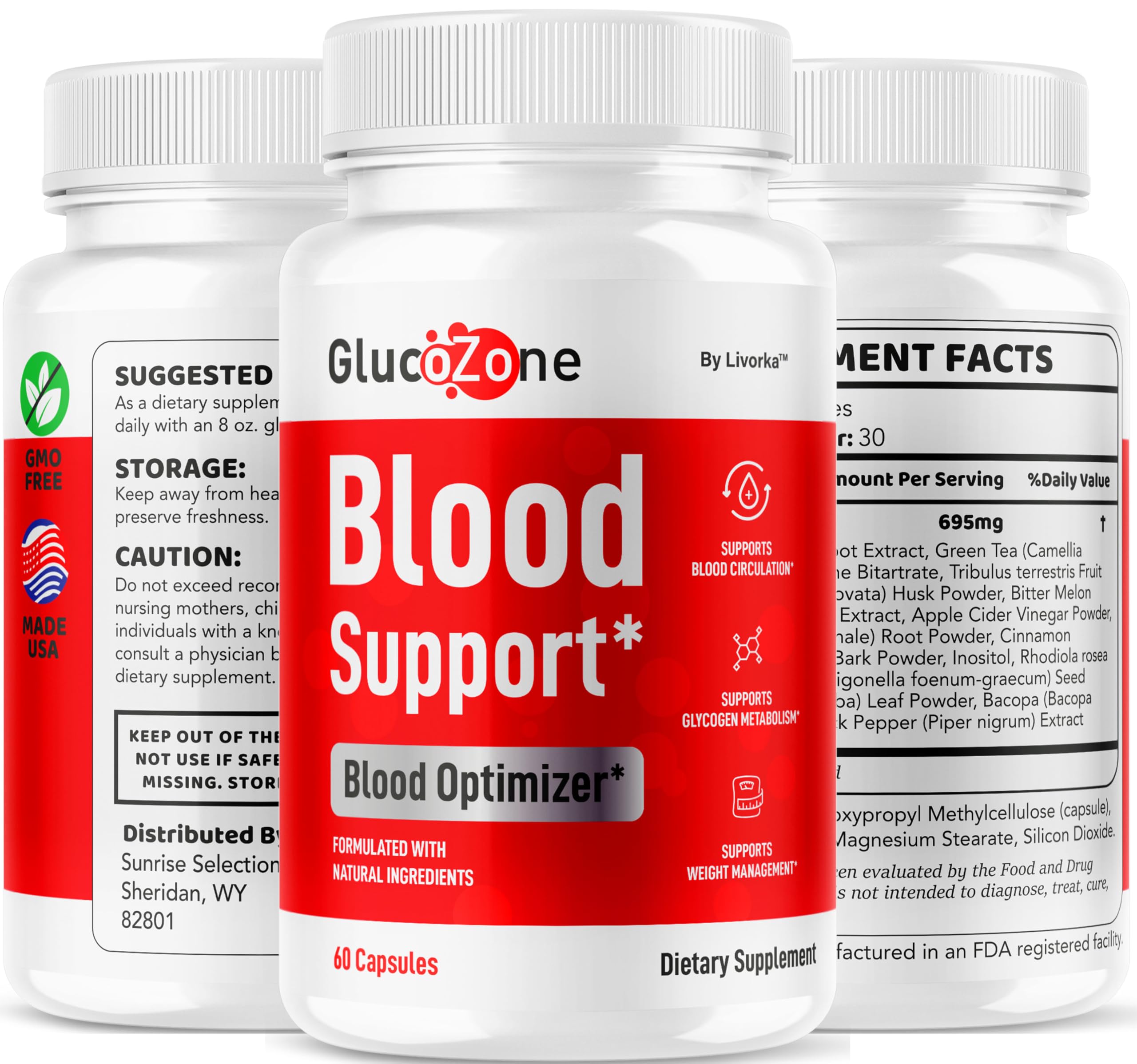 LIVORKA GlucoZone 2-pack box on shelf emphasizes value and convenience.