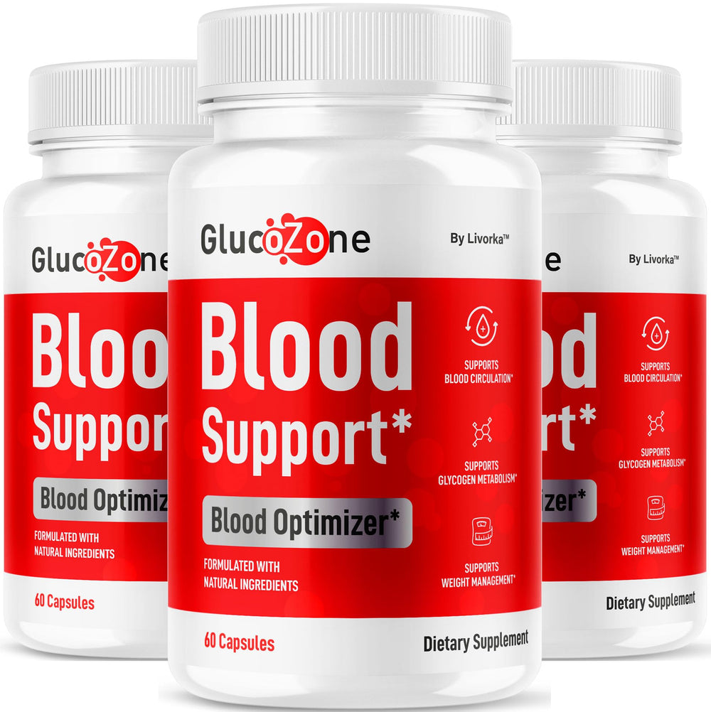 Livorka GlucoZone bottle pack promotes a convenient three-month supply for daily wellness.