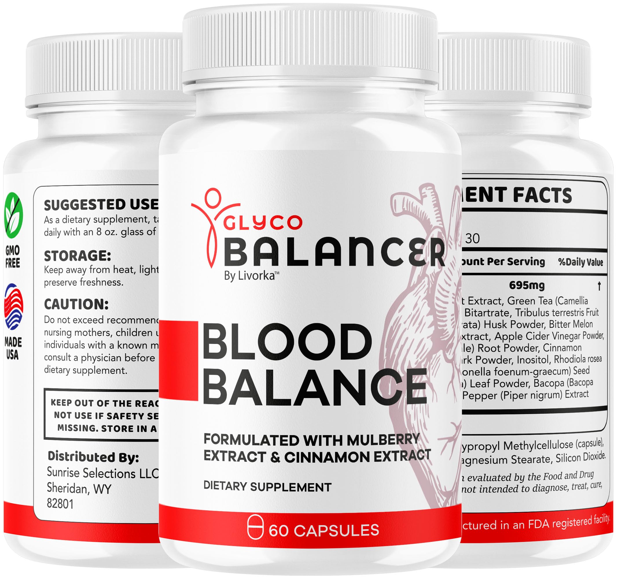 LIVORKA Glyco Balancer capsules on backdrop for wellness routine