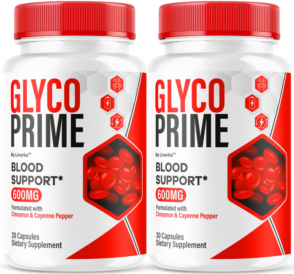 LIVORKA Glyco Prime capsules in bottle for daily wellness.
