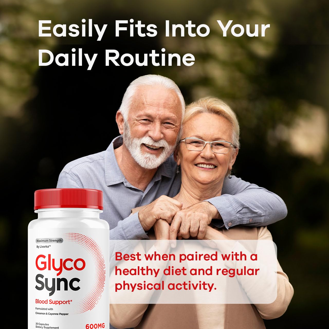 LIVORKA Glyco Sync lifestyle scene suggests active living