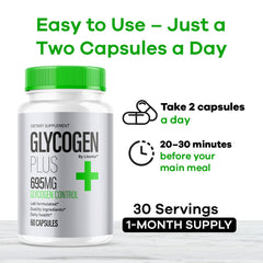 LIVORKA Glycogen Plus label highlights all natural formula and bottle contents.