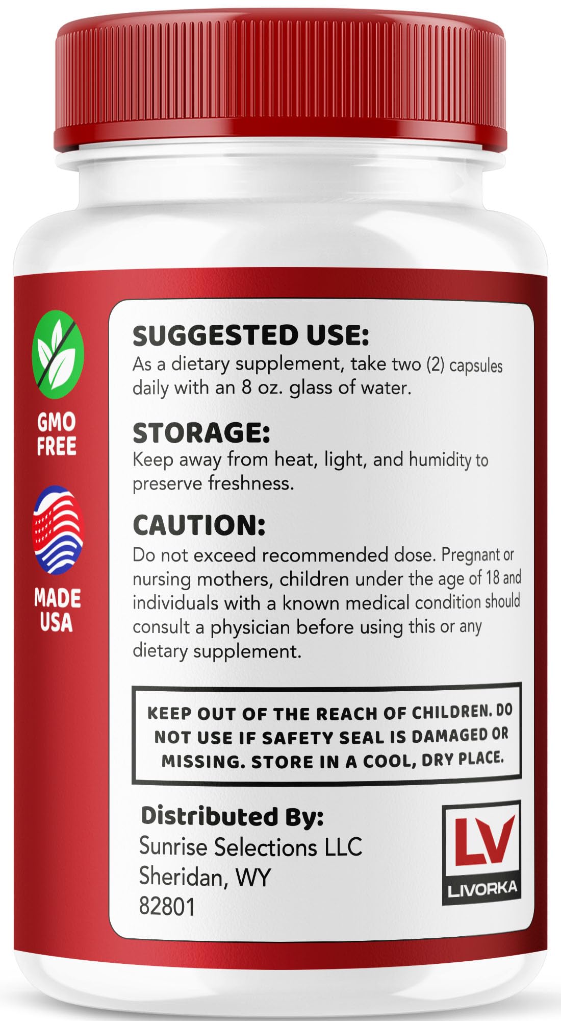 LIVORKA Glycogen Support packaging view for 2 months supply