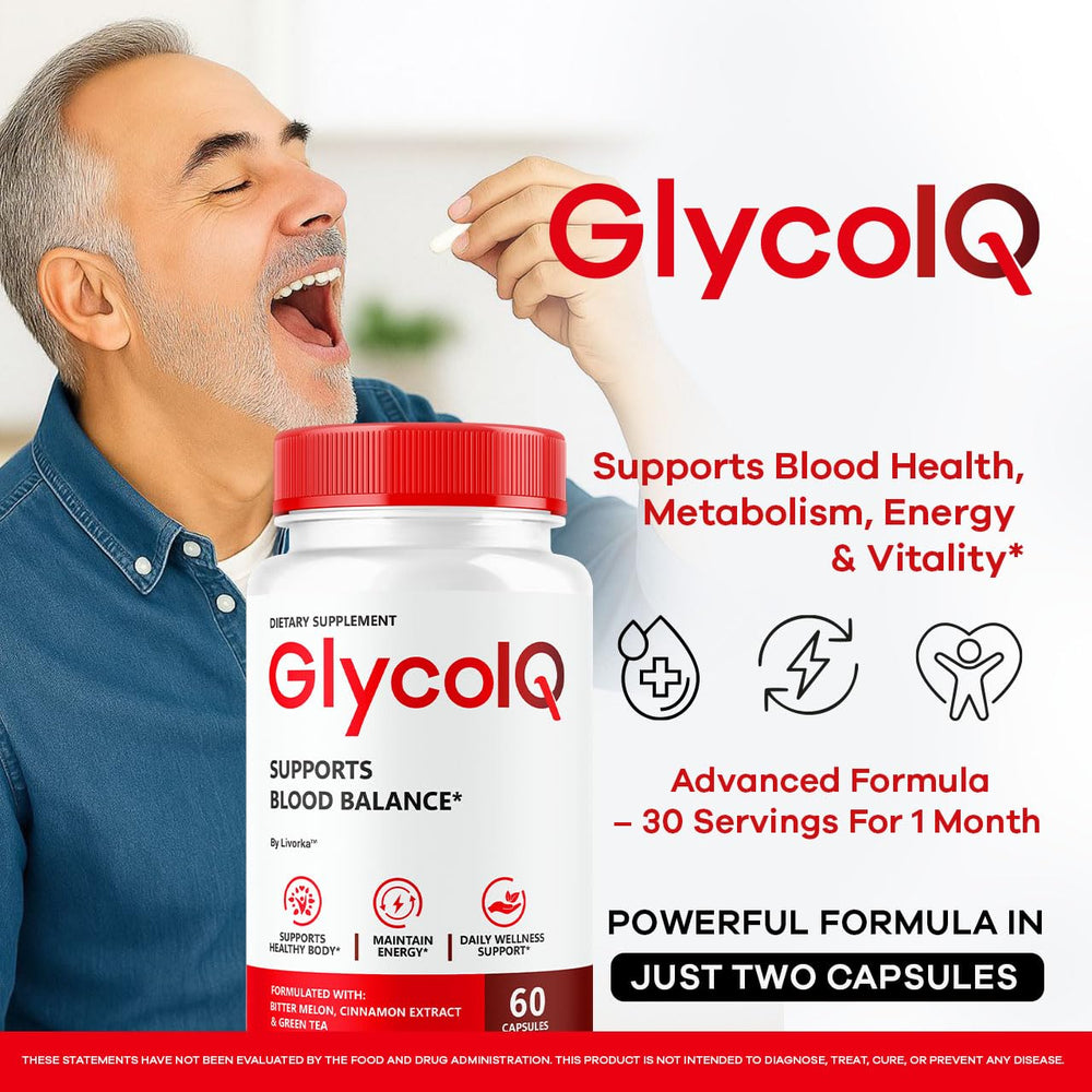 LIVORKA GlycoIQ capsules close-up highlighting natural ingredients.