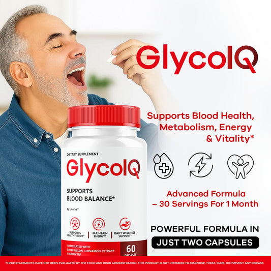 LIVORKA GlycoIQ capsules close-up highlighting natural ingredients.