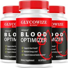 LIVORKA Glycowize bottle front highlights a premium blood optimizer for daily wellness.
