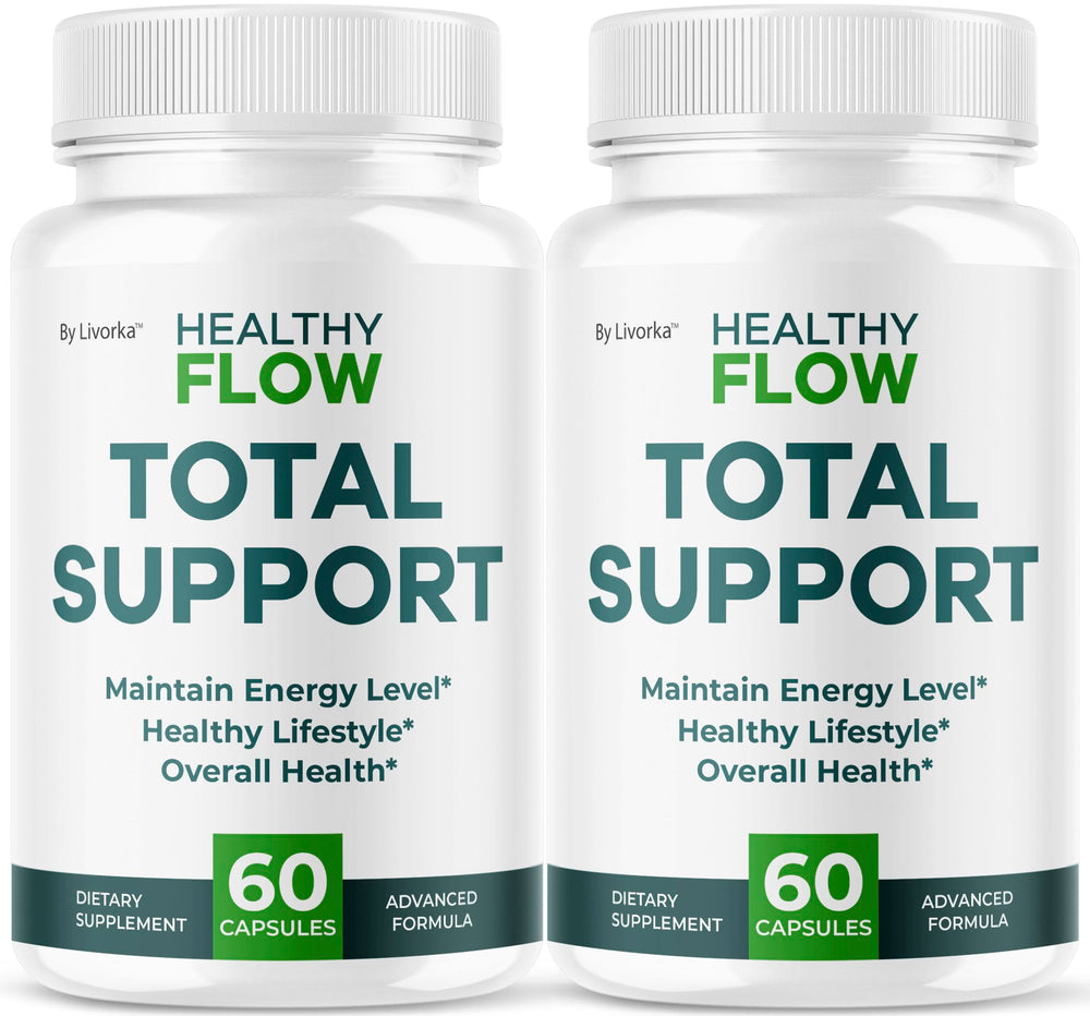 LIVORKA Healthy Flow bottle front for daily wellness support.