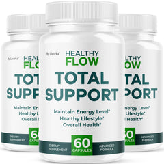 LIVORKA Healthy Flow bottle on shelf supports daily wellness with easy to take capsules.